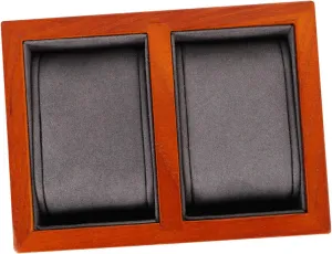 Soft Pillows unevenly agriculturalist Elegant -drop Display Case for Watches and Jewelry for Couples and Collectors Cabilock Smooth Wood Watch Storage Box 