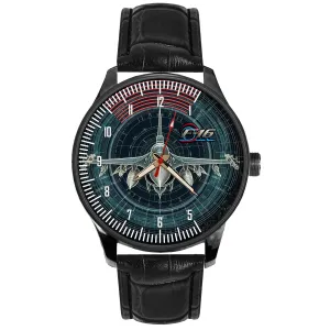 SOLID BRASS COLLECTIBLE PILOT WATCH F-16 FIGHTING FALCON AVIATION ART LOCKHEED F-16 VIPER FIGHTER mission impressive imaginative permission JET 