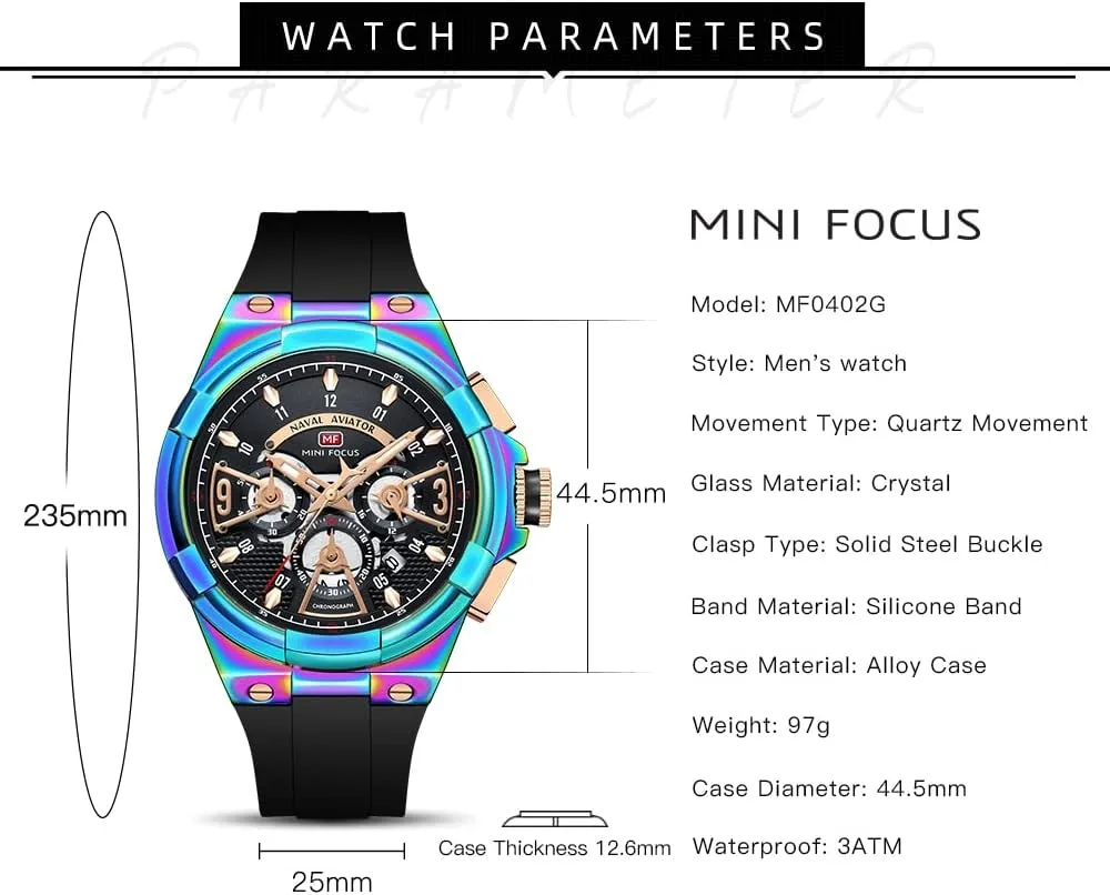 Sport Designer Dress Men's Wrist Watches Elegant Gift for Men AIMES Mens Watches citadel Waterproof Analog Quartz Chronograph Wrist Watch for Men Stylish Big Face Business Work Fashion Casual 