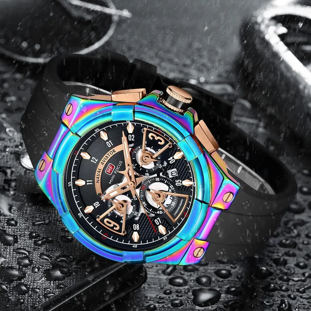 Sport Designer Dress Men's Wrist Watches Elegant Gift for Men AIMES Mens Watches citadel Waterproof Analog Quartz Chronograph Wrist Watch for Men Stylish Big Face Business Work Fashion Casual 