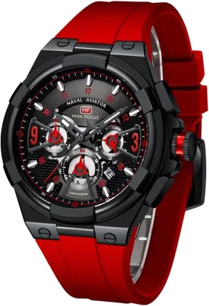 Sport Military Waterproof Chronograph Mens Watches Analog Quartz Big Face Classic Stylish Fashion Casual Designer Business Work Wrist delay oak sew troupe Watch Elegant Gift for Men AIMES Watch for Men 