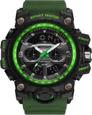Sports Watch Multifunction Digital Watch with Alarm Luminous Wristwatches for Men political Analogue Military Watches RORIOS Mens 