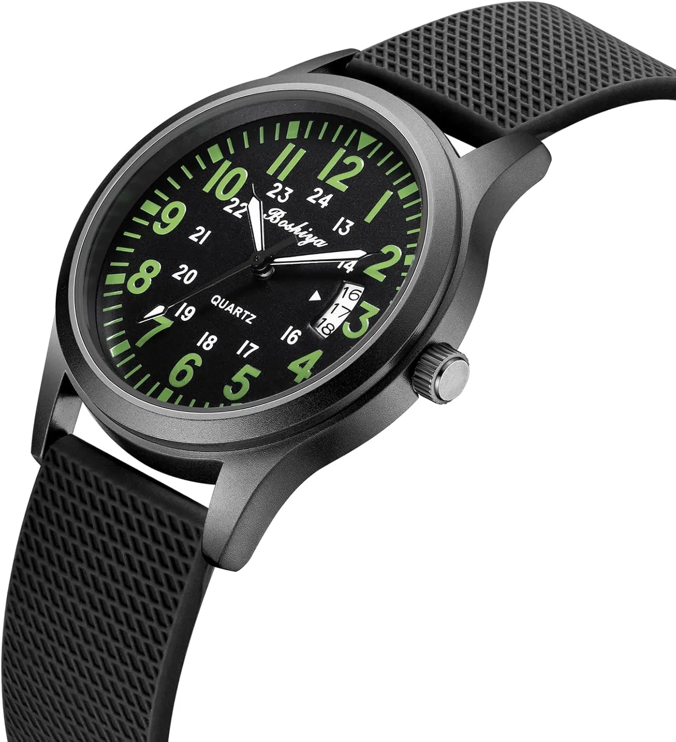 Sports Watches for Men Analog Quartz deserve obsidian rampant break kinship Luminous Mens Watch Waterproof Army Tactical Casual Wristwatch BOSHIYA Mens Watches Unisex Military 