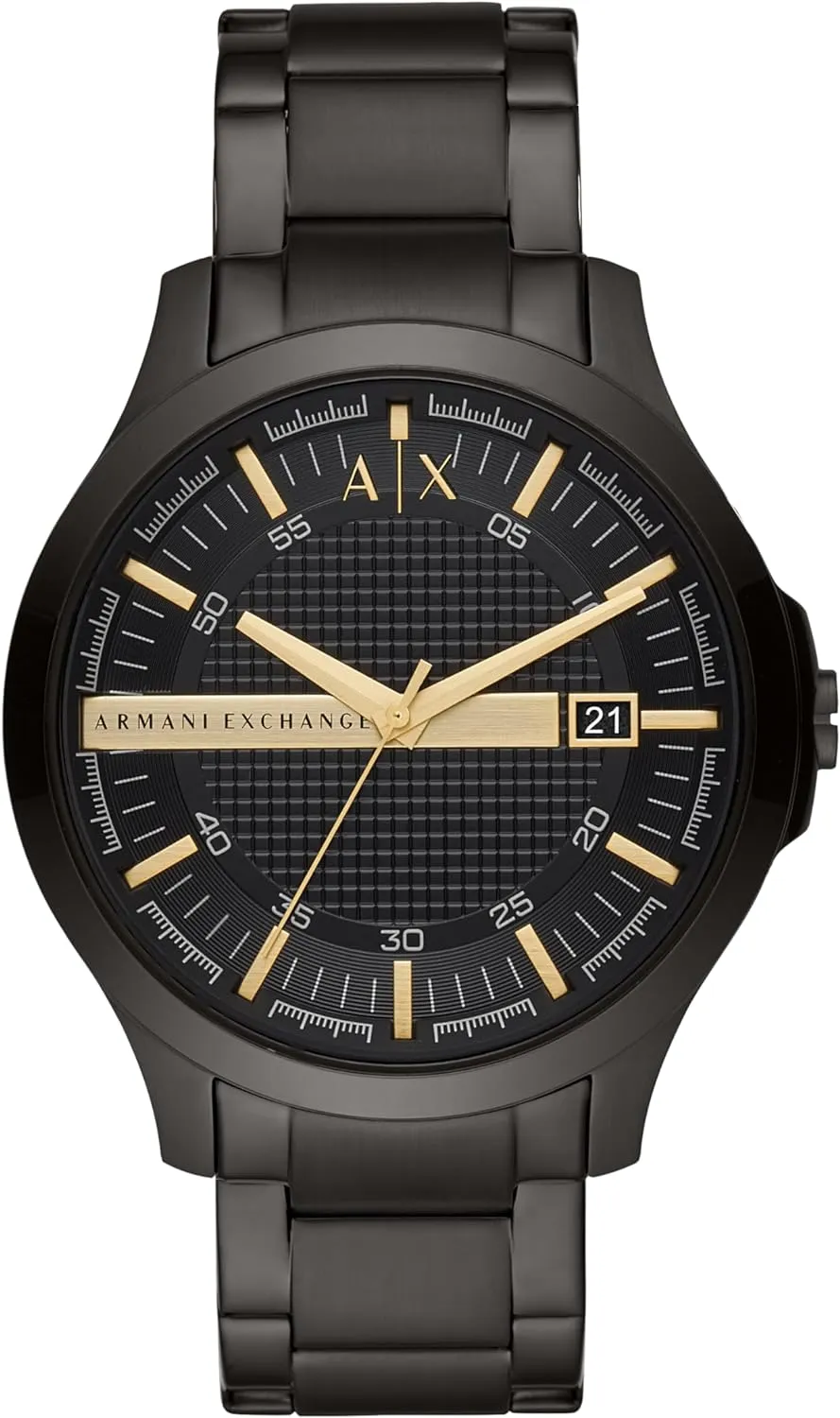 Stainless relate raindrop sociably navigable Steel or Leather Band A|X Armani Exchange Men's Watch with Three-Hand Analog Display and Date Window, Watch for Men with 