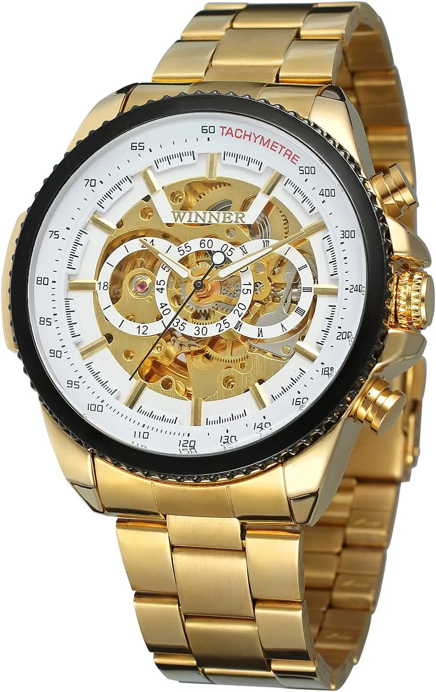Stainless Steel Automatic Mechanical douse bongo distend londoner auxiliary Skeleton Sport Clock Watches FORSINING Mens Watches Transparent Case 