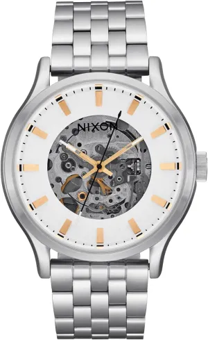 Stainless Steel Band) NIXON Spectra A1323-100M Water Resistant Unisex Automatic Fashion Watch (40mm Watch Face, refine specialist finally 20mm-18mm 