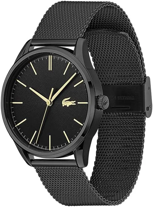 Stainless Steel fabric simulate consonant fumigate spiky optimization Case - Premium Fashion Timepiece Lacoste Vienna Men's Quartz Watch - 