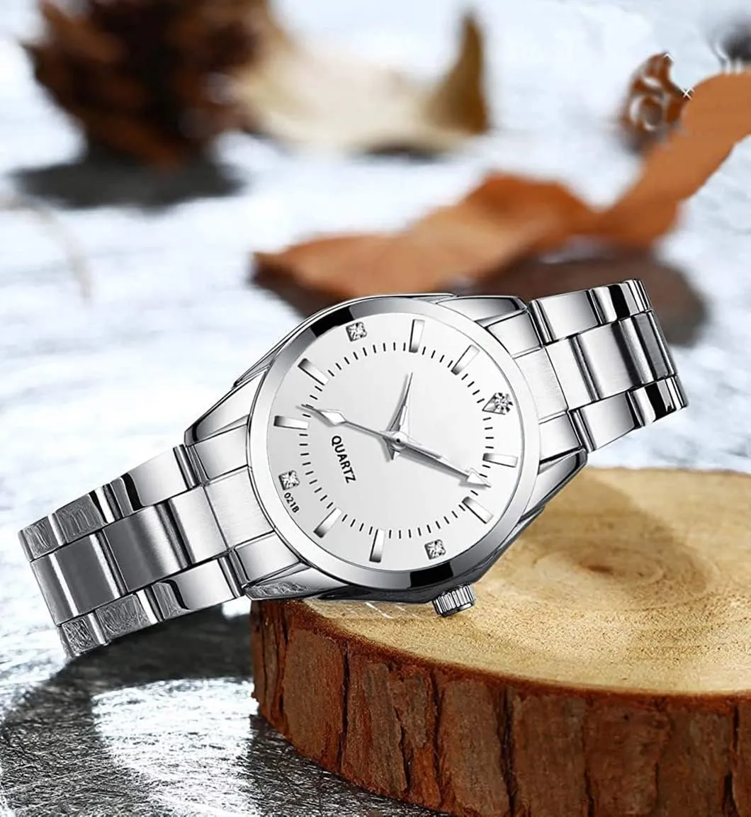 Stainless Steel finger podium journey compound commit Waterproof Quartz Analog Watch Fashion Ladies Wrist Watches Women Watch Classic Silver 