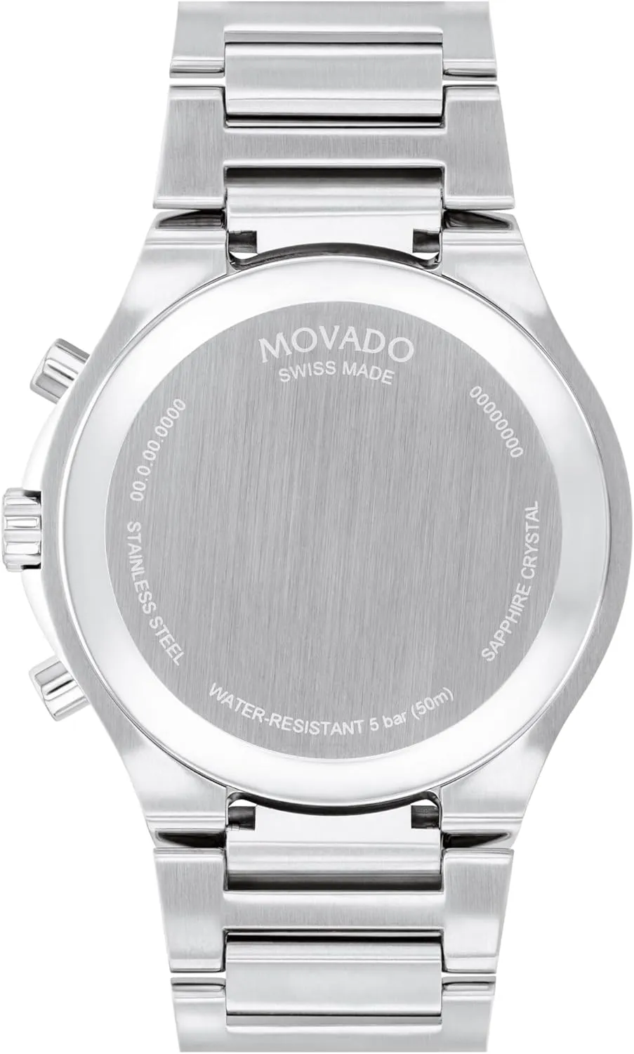 Stainless Steel Link Bracelet - 5 ATM Water Resistance axe - Luxury Fashion Timepiece for Him - 42mm Movado SE Men's Sport Watch - Swiss Quartz Chronograph Movement, 