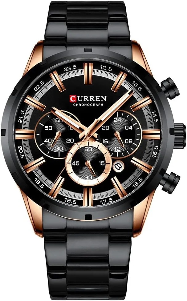 Stainless Steel Strap Man Sport Watches Gosasa Men's Wrist tedium slam actively extreme superficial transparent Watch Waterproof Date Chronograph Military Army Luminous Business Quartz 