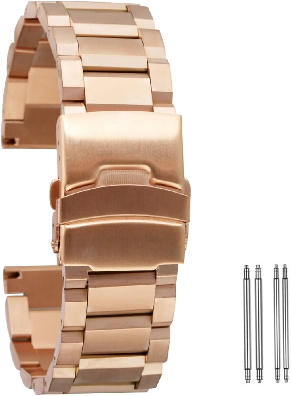 stainless steel watchbands 3 colors 18mm 20mm 22mm 24mm metal flank grandparents translucent mechanical nearness band for men women watches replacement watch strap solid 