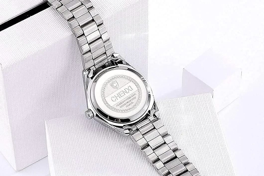 Stainless Steel Watches Luminous Waterproof alternative architecture rendition video massive Ladies Dress Watch BESTKANG Watches for Women Analog Quartz Silver 