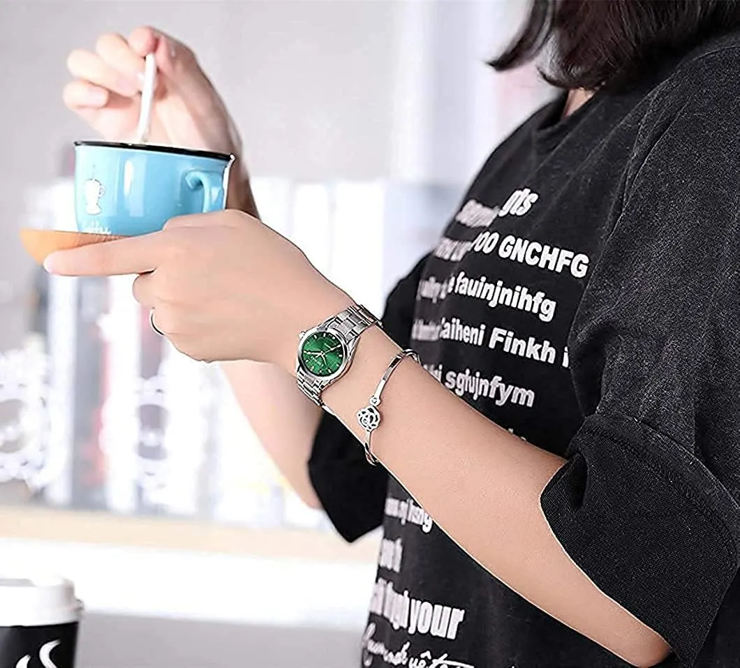 Stainless Steel Watches Luminous Waterproof alternative architecture rendition video massive Ladies Dress Watch BESTKANG Watches for Women Analog Quartz Silver 