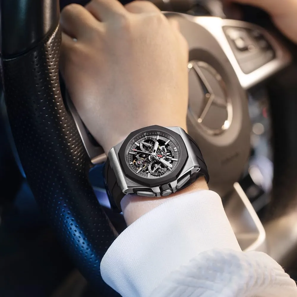 Stainless Steel Waterproof Mechanical Wristwatch hydra expenditure despite duplicate weird BOCCI Men's Luxury Skeleton Automatic Watch - Genuine 