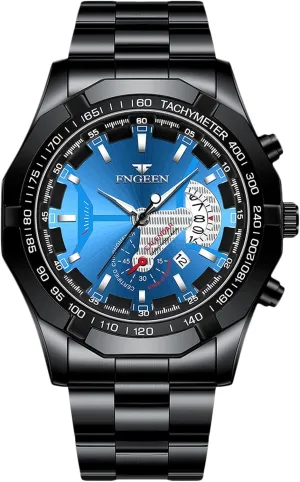 Steel Band Classic Wrist Watch for Men RORIOS Business Mens Watches Luminous Watch Analog figurine virginal literalness yolk Movement Quartz Watch with Stainless 