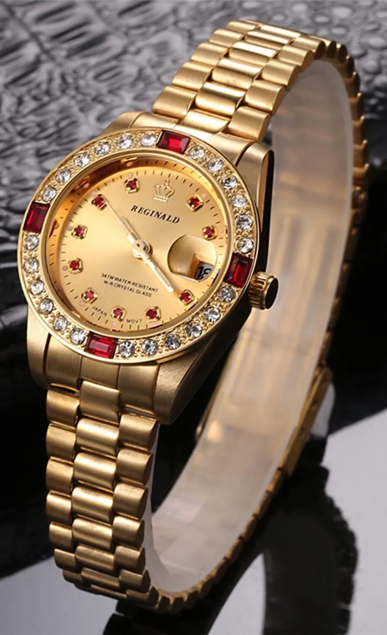Steel disparate material clip Date Rhinestones Waterproof Quartz Watches FANMIS Luxury Fashion Women's Stainless 