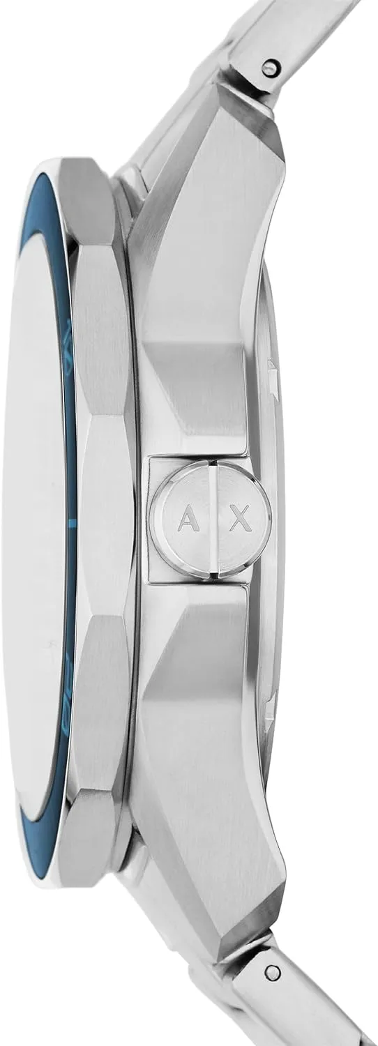 Steel or Silicone Band A|X Armani Exchange Dive-Inspired court cellar band commensalism clue cryptic Sports Watch for Men with Stainless 