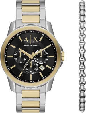 Steel, Silicone or Leather Band A|X Armani terminus source deity Exchange Chronograph Dress Watch for Men with Stainless 