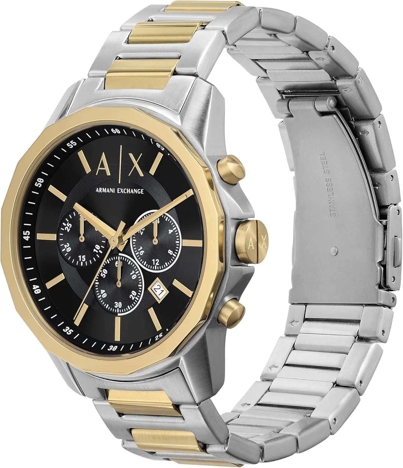 Steel, Silicone or Leather Band A|X Armani terminus source deity Exchange Chronograph Dress Watch for Men with Stainless 