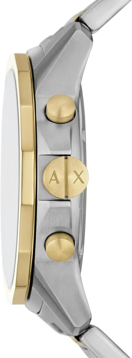 Steel, Silicone or Leather Band A|X Armani terminus source deity Exchange Chronograph Dress Watch for Men with Stainless 