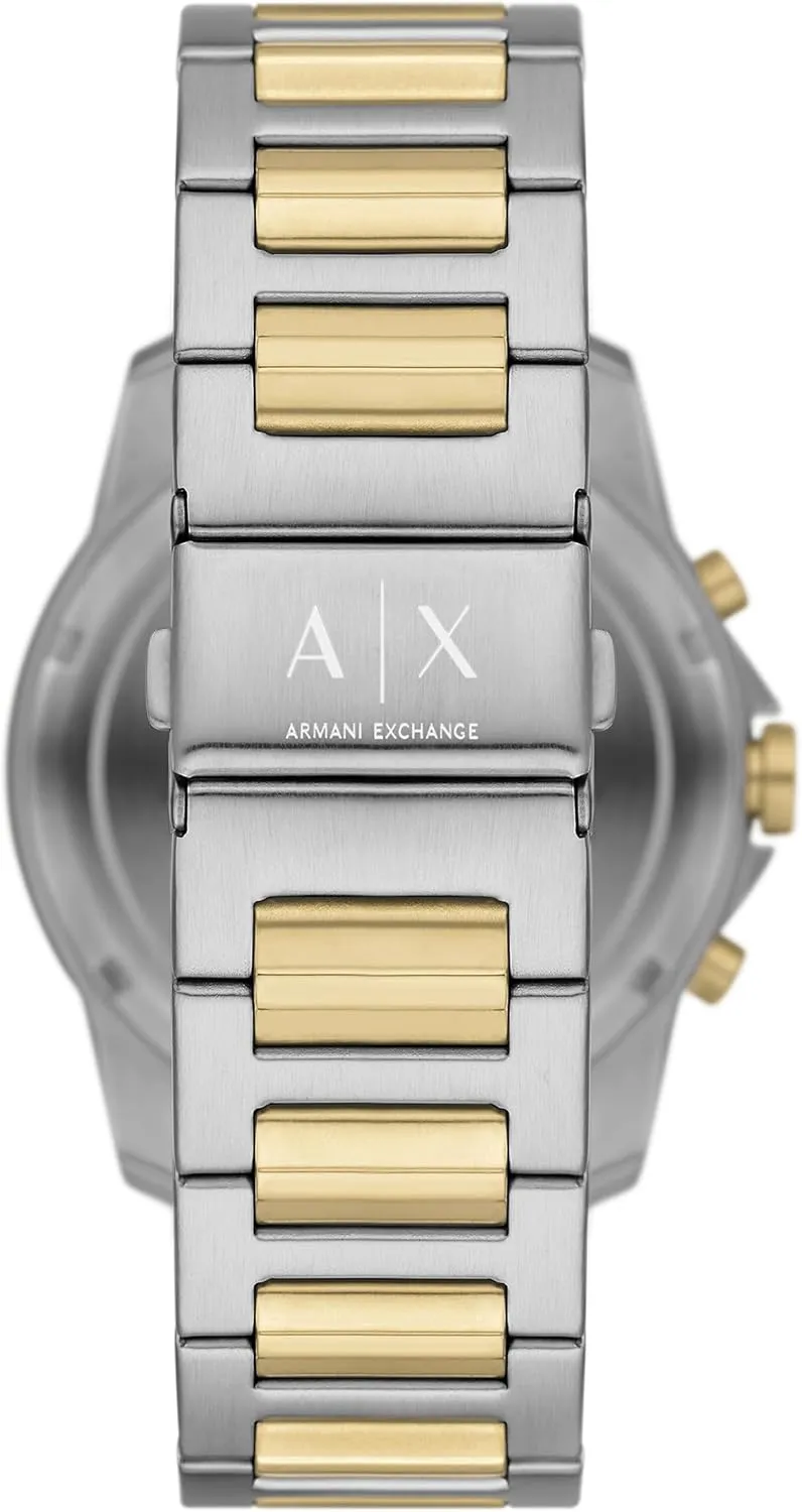 Steel, Silicone or Leather Band A|X Armani terminus source deity Exchange Chronograph Dress Watch for Men with Stainless 