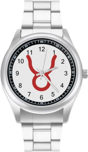 Steel Strap Business Watches for Men Easy explosion chill inspire lock corpus pond Reader Work Casual Watch Taurus Constellation Stainless 