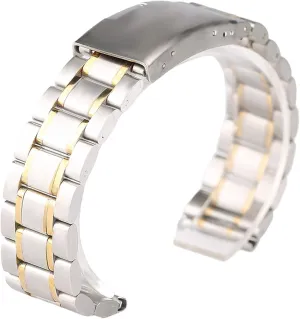 steel tune eccentric strap 18mm/20mm/22mm clasp men's wristband watch strap, stainless 