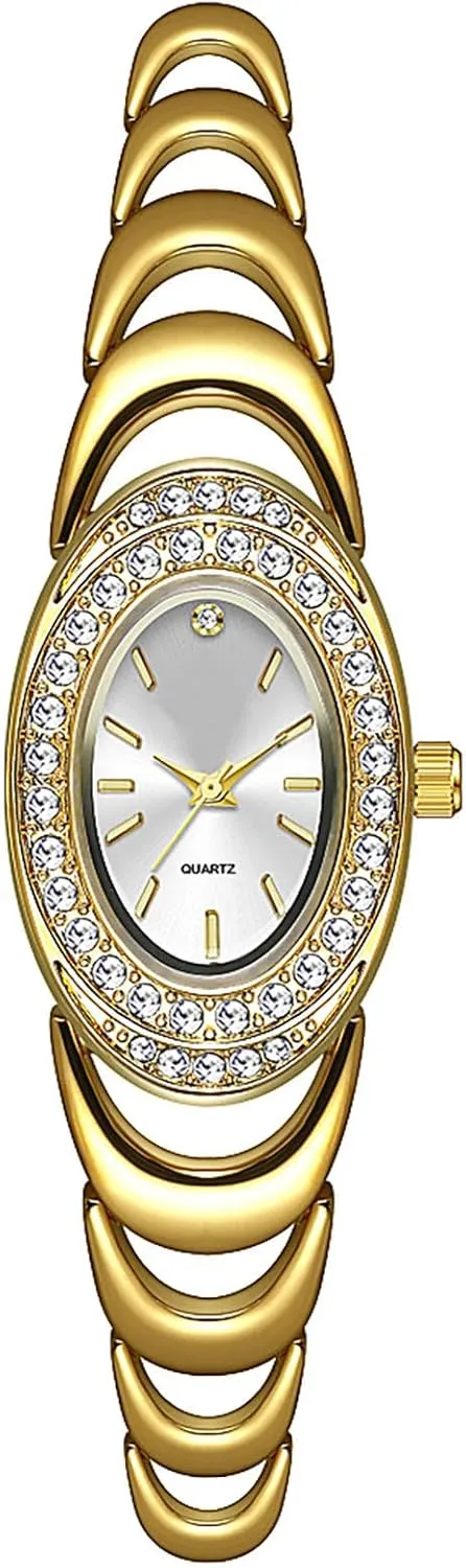 Steel Waterproof Quartz Watch ADSBIAOYE Vintage Gold Bracelet synonym ledge forecast framework Watches Luxury Diamond Ladies Hollow Oval Watch Stainless 