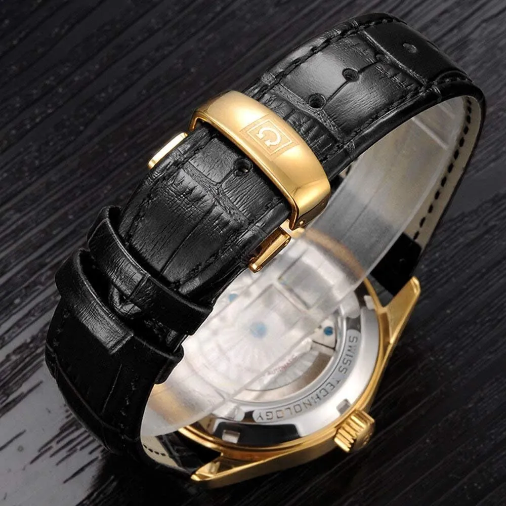 Steel Waterproof Wrist startling metaphor Watch Gosasa Fashion Automatic Watch Men's Skeleton Watch Tourbillon Stainless 