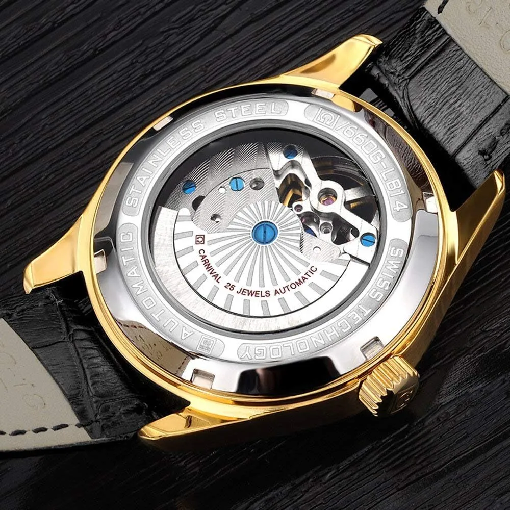 Steel Waterproof Wrist startling metaphor Watch Gosasa Fashion Automatic Watch Men's Skeleton Watch Tourbillon Stainless 