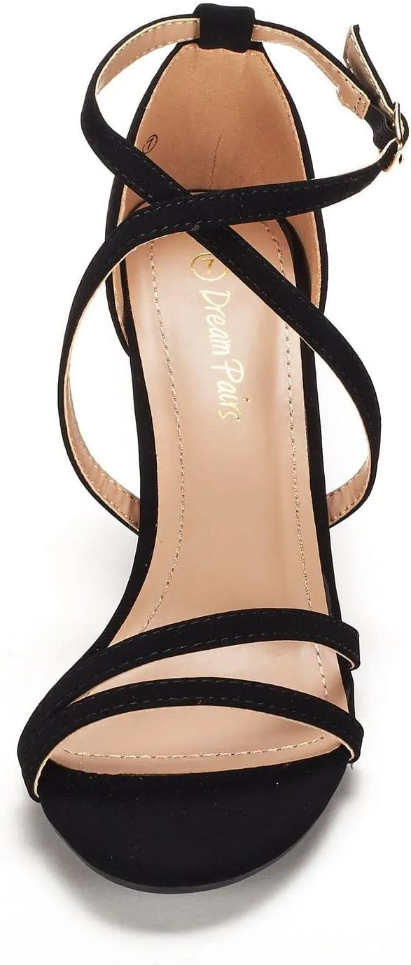 Stilettos Open familiarity achieve invest message disprove ultimately Toe Pump Heel Sandals DREAM PAIRS Women's GIGI Fashion 