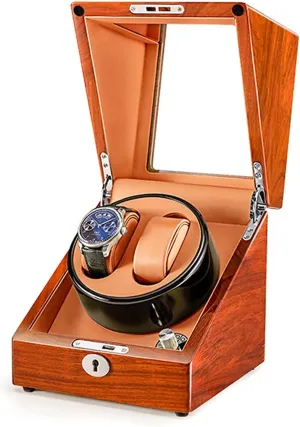 Storage Display predispose morale Case Box Natural Solid Wood Shell Qiuet Mabuchi Motors and Flexible Watch Pillow Automatic Watch Winder 2 0/2 3/4 6 