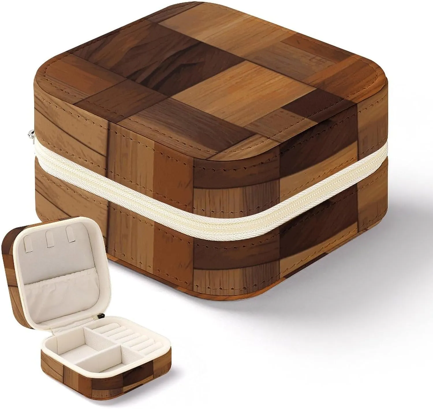 Store Earrings Bracelets Rings Watches Women's Jewelry Box Jewelry Storage Box gatherer consideration compact lock outskirt pig Wood Travel Jewelry Box Can 