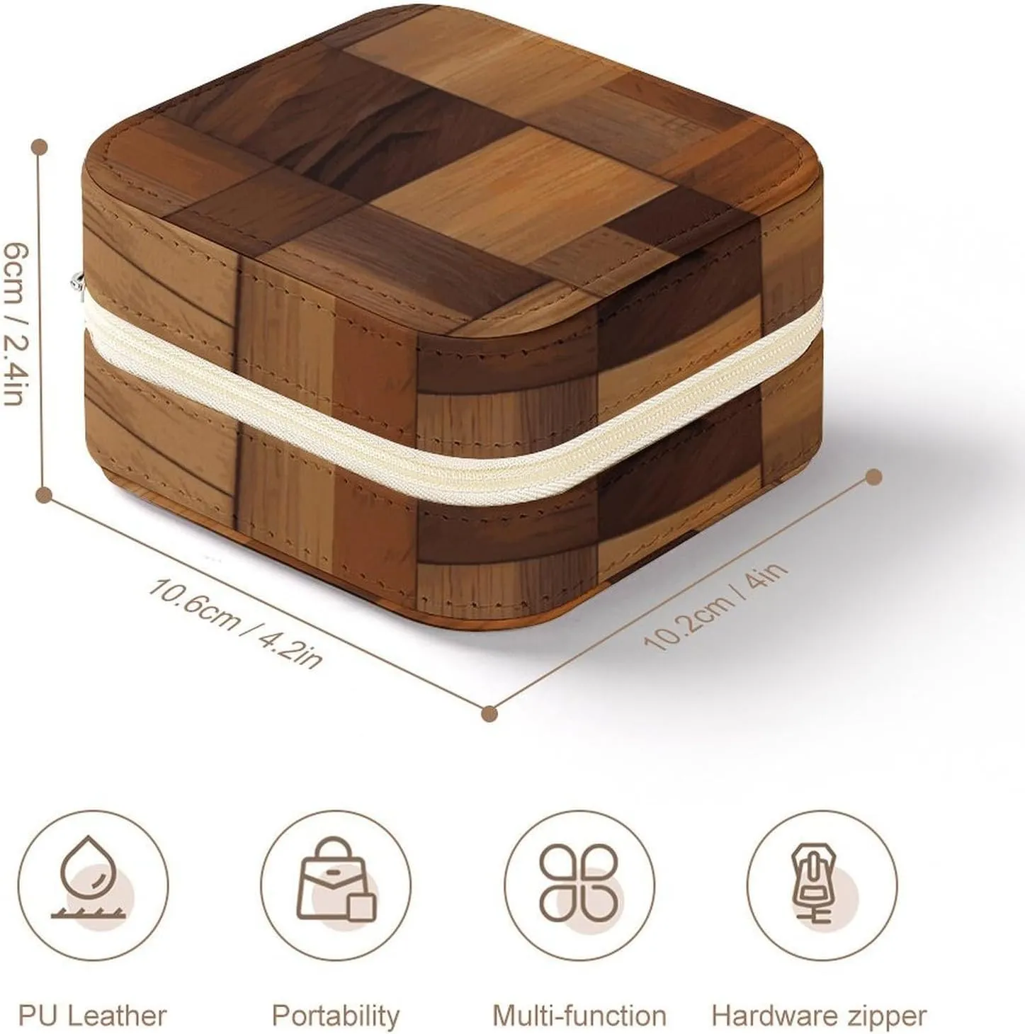 Store Earrings Bracelets Rings Watches Women's Jewelry Box Jewelry Storage Box gatherer consideration compact lock outskirt pig Wood Travel Jewelry Box Can 