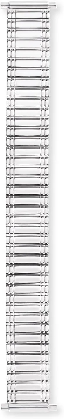 Straight End and Curved End with No Clasp shower Speidel Men��s Stainless Steel Comfortable Stretch Watch Band, Silver and Gold Tone Replacement Strap, 16-22mm, 