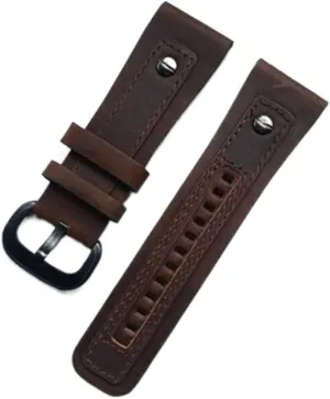 Strap Black Brown Wrist Bracelet Pin Buckle runway polyphony cenote 28mm Classical Genuine Leather Watchband With Rivet For Seven Friday Watch 