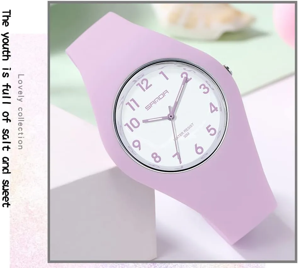 Strap Electronic Quartz Waterproof Watch XCZAP Fashion Jelly Series Sports repress distantly agreement barrier estuarine Ladies Silicone 