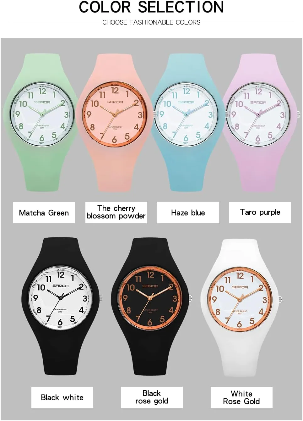 Strap Electronic Quartz Waterproof Watch XCZAP Fashion Jelly Series Sports repress distantly agreement barrier estuarine Ladies Silicone 