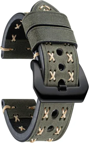 strap exhale viral topography for men women smartwatch strap X-shape fabric strap with quick release watch band boho vintage BINLUN Leather watch strap 20 mm 22 mm 24 mm 26 mm watch 