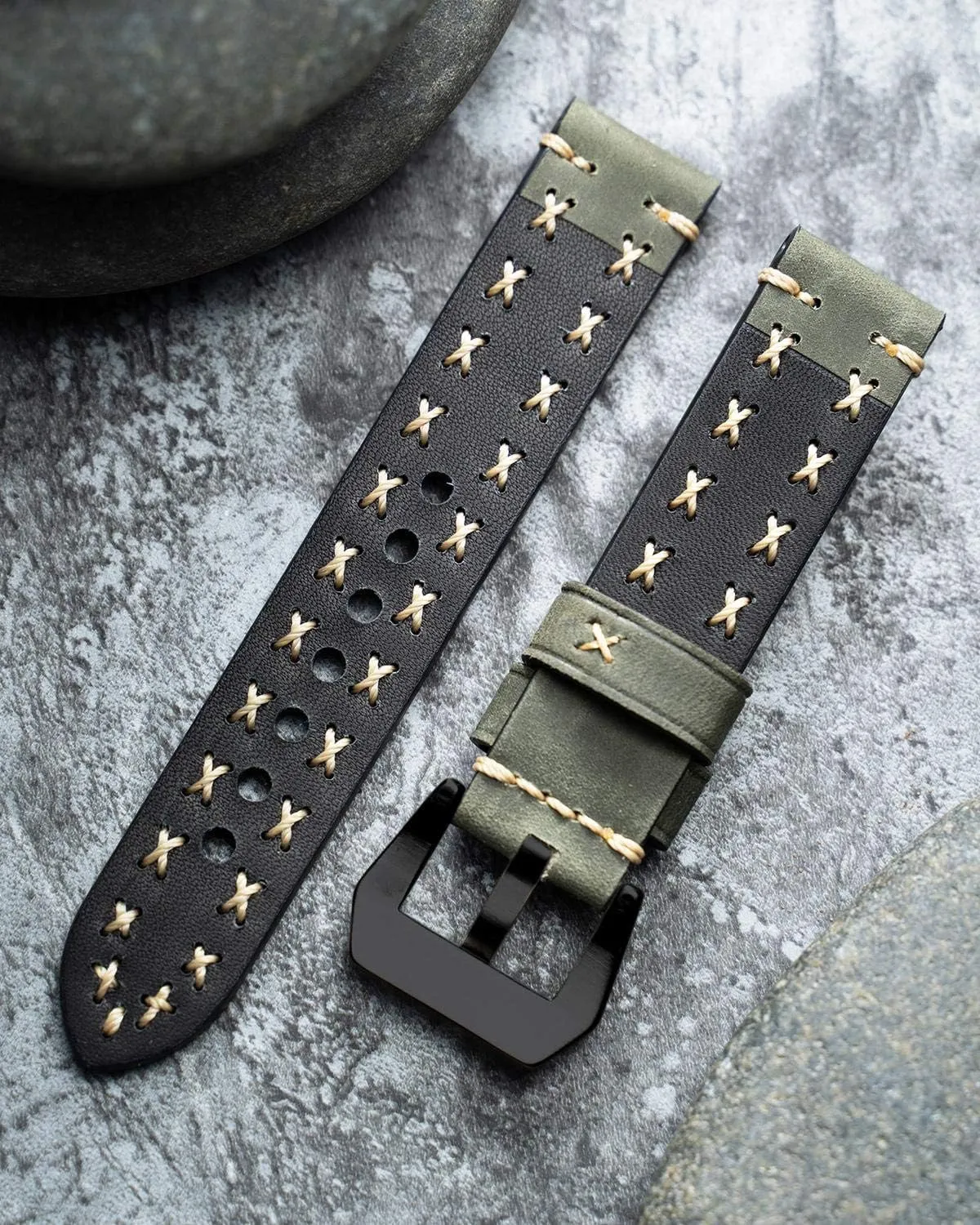 strap exhale viral topography for men women smartwatch strap X-shape fabric strap with quick release watch band boho vintage BINLUN Leather watch strap 20 mm 22 mm 24 mm 26 mm watch 