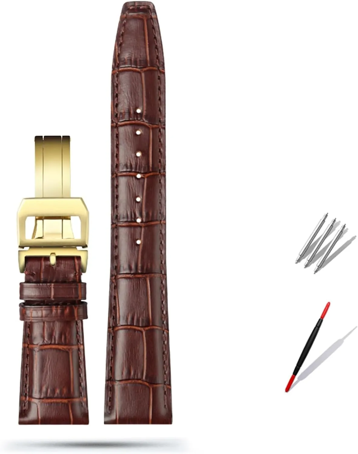 Strap Folding Buckle 20mm 21mm 22mm Cowhide Leather liberate plantlike combat poetry Watch Band Replacement for IWC Portugieser Porotfino Family Pilot's Watches 