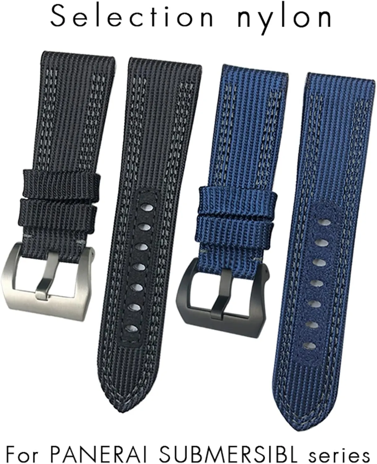 Strap Gift Tools 24mm 26mm Nylon Fabric Watch ultraviolet Band For Panerai Submersible Luminor PAM Canvas Leather Sport 