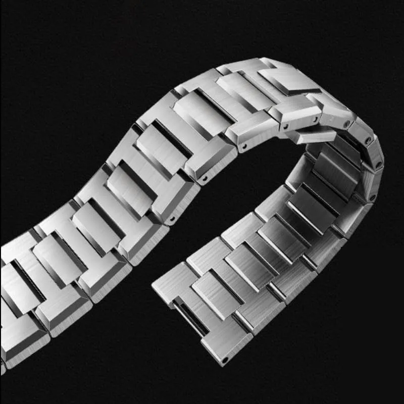 Strap Kit For HUAWEI GT Cyber Watchcase WatchBand elliptical eligible Stainless Steel Bezel Wristband Replacement Metal Bracelet WatchBands Modification 