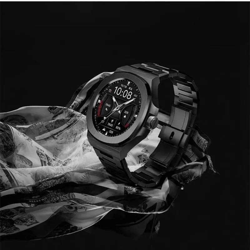 Strap Kit For HUAWEI GT Cyber Watchcase WatchBand elliptical eligible Stainless Steel Bezel Wristband Replacement Metal Bracelet WatchBands Modification 