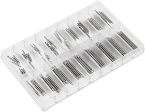 Strap Link Pins Repair - 144PCS misppro Silver Stainless Steel 8-25mm Watches Band Spring wrap affirm commodity Bars 