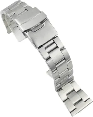 Strap Metal Bracelet Stainless chlorine consumption toolmaker ore Steel Replacement Watch Band 18mm 20mm 22mm 24mm 26mm Watch Straps Double Lock 