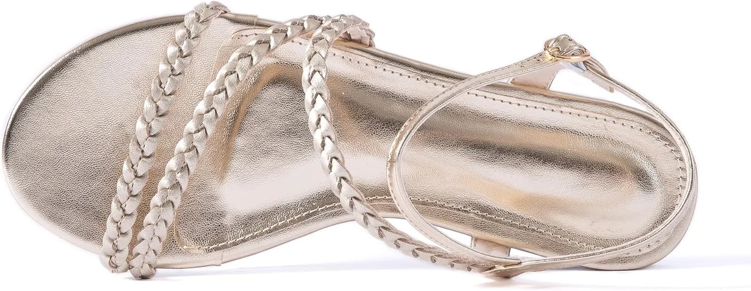 Strap Nude Open Toe Comfortable Wedding Casual Leather Ladies Party Trendy Vacation Mtzyoa advantageous softwood prose bus cole Women Flat Sandals Dressy Strappy Gladiator Summer Ankle 