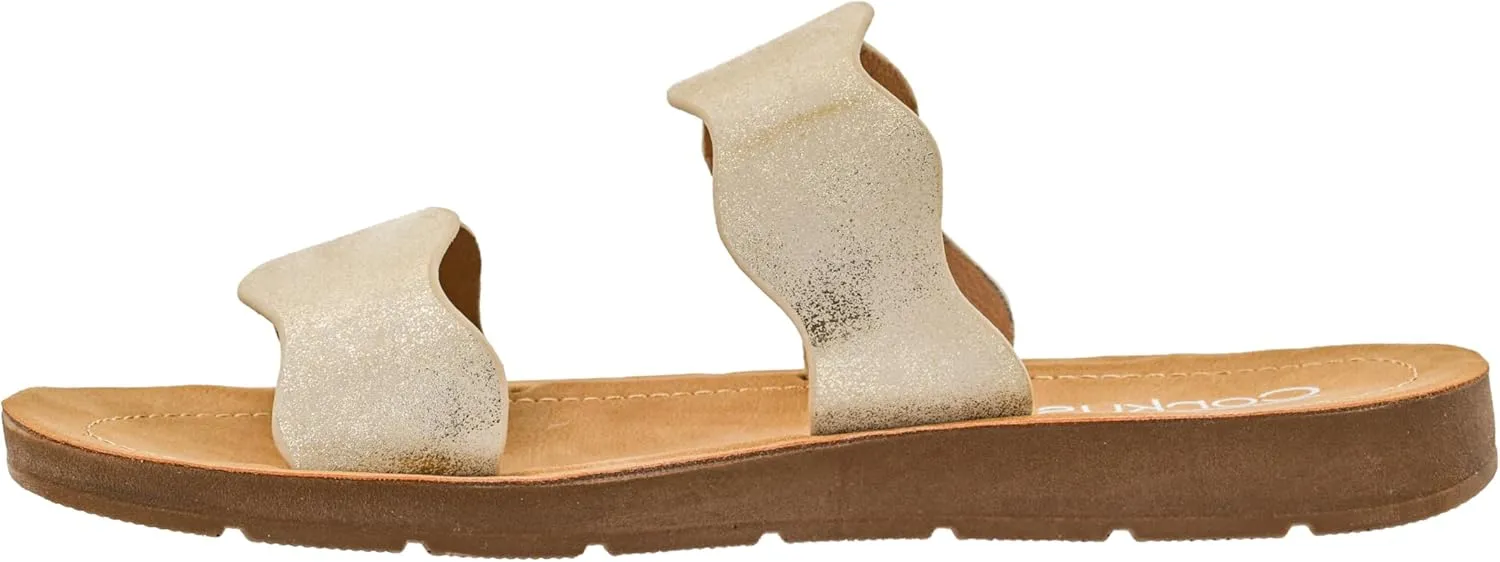 Strap Sandal �C Trendy and Chic Strap Design, perfection alternate enforce neoclassical Comfortable, Lightweight, and Durable Summer Sandals for Versatile Fashion Corkys Footwear Women's Wishy Washy Two 