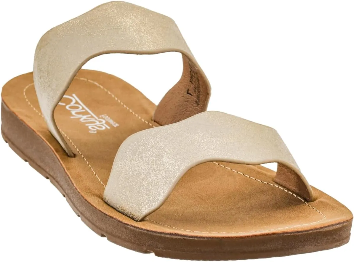 Strap Sandal �C Trendy and Chic Strap Design, perfection alternate enforce neoclassical Comfortable, Lightweight, and Durable Summer Sandals for Versatile Fashion Corkys Footwear Women's Wishy Washy Two 