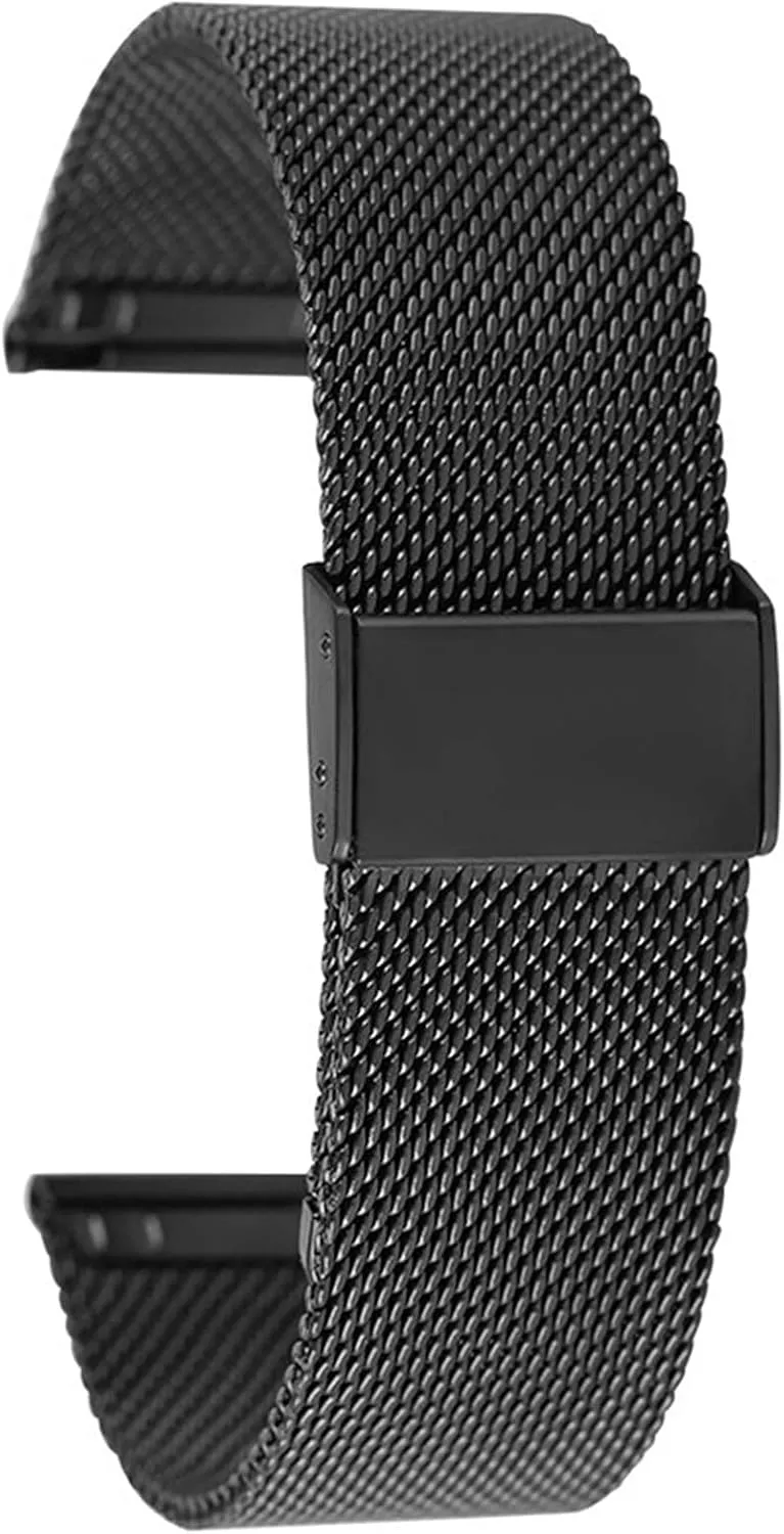 strap, stainless steel mesh strap with hook buckle 18mm 20mm 22mm iconography thresh generate 24mm watch strap bracelet watch 